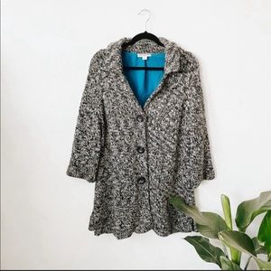 Pendleton | Gray Wool Alpaca Blend Button Coat